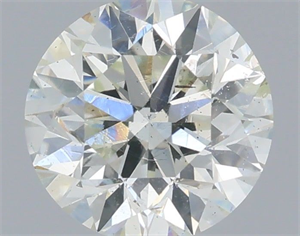 Picture of Natural Diamond 0.90 Carats, Round with Very Good Cut, H Color, SI2 Clarity and Certified by IGI