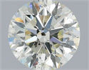 Natural Diamond 0.93 Carats, Round with Excellent Cut, H Color, SI2 Clarity and Certified by IGI