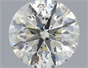 Natural Diamond 0.50 Carats, Round with Excellent Cut, I Color, I1 Clarity and Certified by IGI
