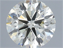 Natural Diamond 0.70 Carats, Round with Excellent Cut, J Color, SI1 Clarity and Certified by IGI