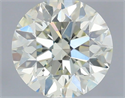 Natural Diamond 0.71 Carats, Round with Very Good Cut, J Color, VS2 Clarity and Certified by IGI