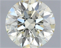 Natural Diamond 0.75 Carats, Round with Excellent Cut, K Color, VS2 Clarity and Certified by IGI