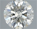 Natural Diamond 0.53 Carats, Round with Excellent Cut, I Color, SI2 Clarity and Certified by IGI