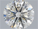 Natural Diamond 0.90 Carats, Round with Excellent Cut, H Color, SI2 Clarity and Certified by IGI