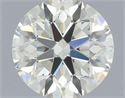 Natural Diamond 0.40 Carats, Round with Excellent Cut, L Color, VVS2 Clarity and Certified by IGI