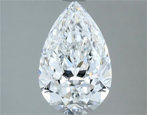 Picture of Natural Diamond 1.52 Carats, Pear with  Cut, E Color, VS1 Clarity and Certified by GIA
