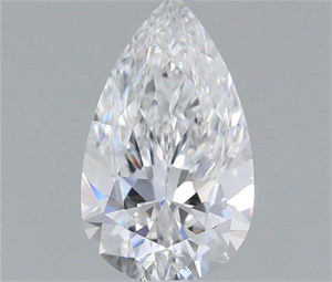 Picture of Natural Diamond 0.51 Carats, Pear with  Cut, E Color, SI2 Clarity and Certified by GIA