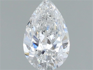Picture of Natural Diamond 0.51 Carats, Pear with  Cut, E Color, I1 Clarity and Certified by GIA