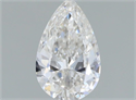 Natural Diamond 0.53 Carats, Pear with  Cut, H Color, VVS1 Clarity and Certified by GIA