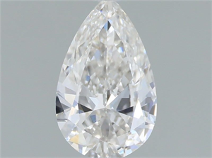 Picture of Natural Diamond 0.53 Carats, Pear with  Cut, H Color, VVS1 Clarity and Certified by GIA
