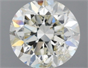 Natural Diamond 1.00 Carats, Round with Excellent Cut, J Color, I1 Clarity and Certified by IGI