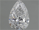 Natural Diamond 0.70 Carats, Pear with  Cut, D Color, VS1 Clarity and Certified by GIA