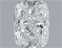 Natural Diamond 0.55 Carats, Cushion with  Cut, H Color, VVS1 Clarity and Certified by GIA