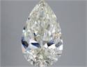Natural Diamond 3.70 Carats, Pear with  Cut, I Color, VVS2 Clarity and Certified by IGI