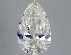 Picture of Natural Diamond 3.70 Carats, Pear with  Cut, I Color, VVS2 Clarity and Certified by IGI