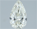 Natural Diamond 1.00 Carats, Pear with  Cut, I Color, VVS2 Clarity and Certified by IGI