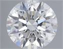 Natural Diamond 0.53 Carats, Round with Excellent Cut, H Color, VS2 Clarity and Certified by GIA