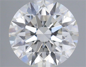 Picture of Natural Diamond 0.53 Carats, Round with Excellent Cut, H Color, VS2 Clarity and Certified by GIA