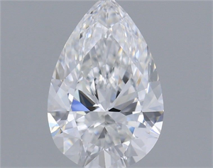 Picture of Natural Diamond 0.62 Carats, Pear with  Cut, D Color, VS2 Clarity and Certified by GIA