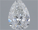 Diamante Natural 0.40 quilates, De pera , Color E, claridad VS1 y certificado GIA