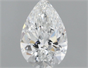 Natural Diamond 0.61 Carats, Pear with  Cut, E Color, VS1 Clarity and Certified by GIA
