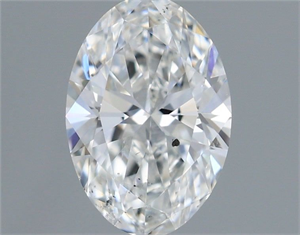 Foto Diamante Natural 0.50 quilates, Ovalado , Color F, claridad SI2 y certificado GIA de