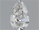 Natural Diamond 0.50 Carats, Pear with  Cut, H Color, VS2 Clarity and Certified by GIA