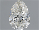 Natural Diamond 0.51 Carats, Pear with  Cut, H Color, VVS1 Clarity and Certified by GIA