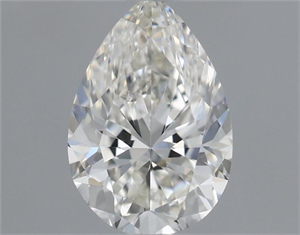 Picture of Natural Diamond 0.51 Carats, Pear with  Cut, H Color, VVS1 Clarity and Certified by GIA