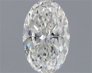 Picture of Natural Diamond 0.57 Carats, Oval with  Cut, H Color, VVS2 Clarity and Certified by GIA