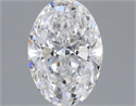 Natural Diamond 0.75 Carats, Oval with  Cut, D Color, SI1 Clarity and Certified by GIA