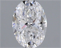 Natural Diamond 0.41 Carats, Oval with  Cut, D Color, SI1 Clarity and Certified by GIA