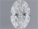 Natural Diamond 0.50 Carats, Oval with  Cut, F Color, SI2 Clarity and Certified by GIA