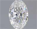 Natural Diamond 0.50 Carats, Oval with  Cut, E Color, SI1 Clarity and Certified by GIA