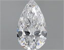 Natural Diamond 0.40 Carats, Pear with  Cut, D Color, SI2 Clarity and Certified by GIA
