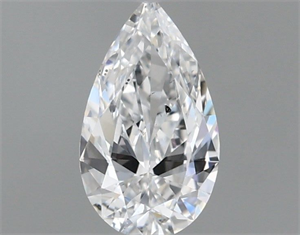 Foto Diamante Natural 0.45 quilates, De pera , Color D, claridad SI2 y certificado GIA de