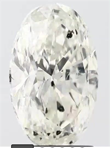 Picture of Natural Diamond 2.51 Carats, Oval with  Cut, I Color, SI2 Clarity and Certified by IGI