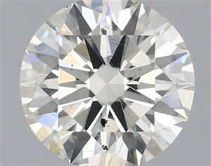 Picture of Natural Diamond 0.73 Carats, Round with Excellent Cut, J Color, SI2 Clarity and Certified by IGI