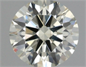 Natural Diamond 0.70 Carats, Round with Excellent Cut, M Color, VS2 Clarity and Certified by IGI