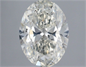 Natural Diamond 1.51 Carats, Oval with  Cut, I Color, SI2 Clarity and Certified by GIA