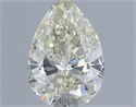 Natural Diamond 0.45 Carats, Pear with  Cut, K Color, VS2 Clarity and Certified by IGI
