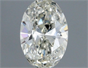 Natural Diamond 0.40 Carats, Oval with  Cut, G Color, VS2 Clarity and Certified by IGI