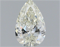 Natural Diamond 0.62 Carats, Pear with  Cut, J Color, VS1 Clarity and Certified by IGI