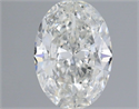 Natural Diamond 0.56 Carats, Oval with  Cut, G Color, SI1 Clarity and Certified by IGI