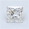 Natural Diamond 3.01 Carats, Princess with  Cut, H Color, VS2 Clarity and Certified by GIA