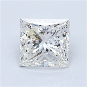 Foto Diamante Natural 3.01 quilates, Princesa , Color H, claridad VS2 y certificado GIA de