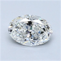 Natural Diamond 1.21 Carats, Oval with  Cut, G Color, VVS1 Clarity and Certified by GIA