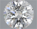 Natural Diamond 0.71 Carats, Round with Excellent Cut, F Color, SI2 Clarity and Certified by IGI