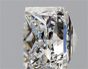 Picture of Natural Diamond 0.60 Carats, Princess with  Cut, F Color, VS1 Clarity and Certified by GIA