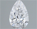 Natural Diamond 0.52 Carats, Pear with  Cut, D Color, VS1 Clarity and Certified by GIA